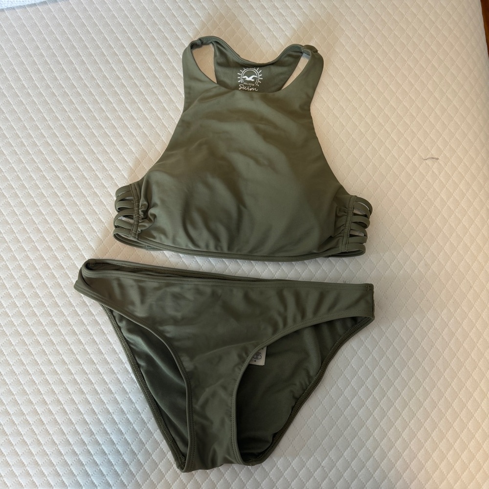 Hollister Olive Green Bikini Set